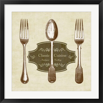 Framed Classic Cuisine Print