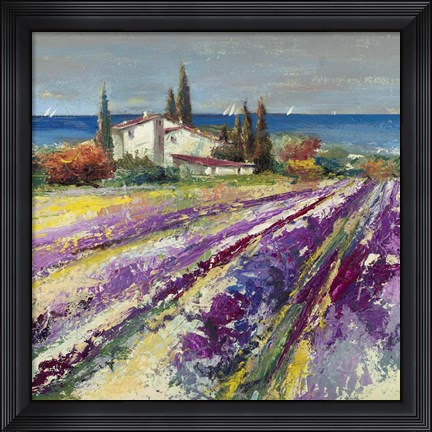 Framed Sognando la Provenza (Detail) Print