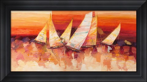 Framed Vele all&#39;Orizzonte Print