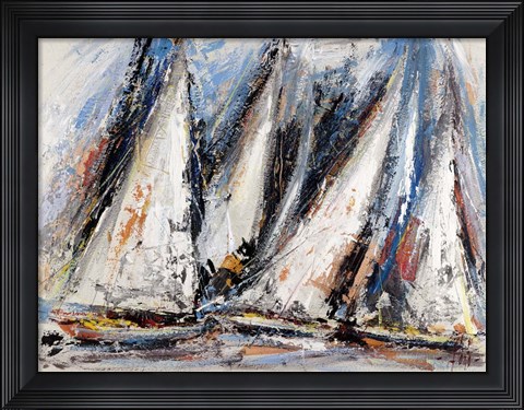 Framed Vele nel Cielo I Print