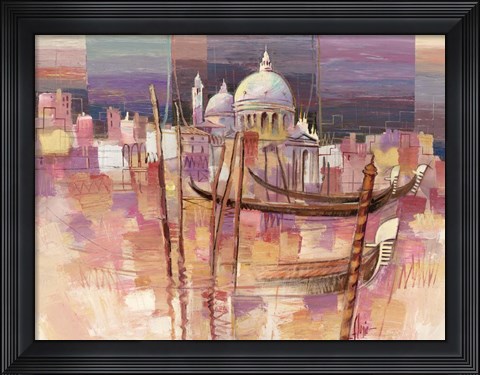 Framed Riflessi a Venezia Print