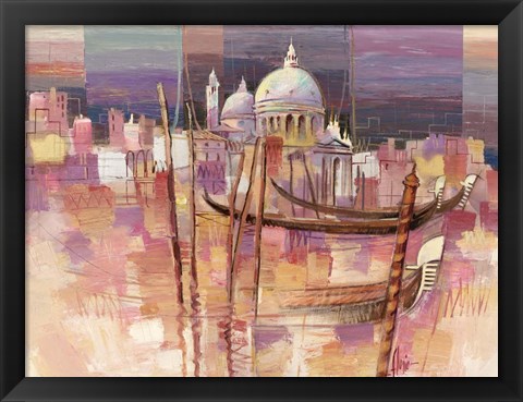 Framed Riflessi a Venezia Print