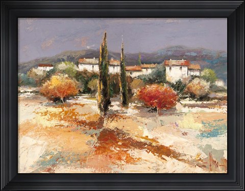 Framed Borgo nel Sole Print