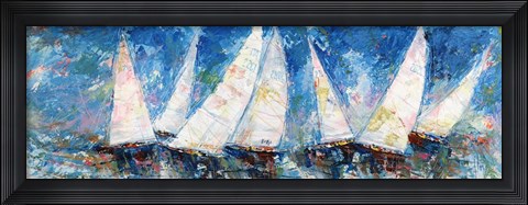 Framed Regata Verso Sera Print