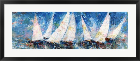 Framed Regata Verso Sera Print