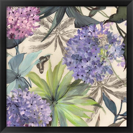 Framed Lilac Hydrangeas Print