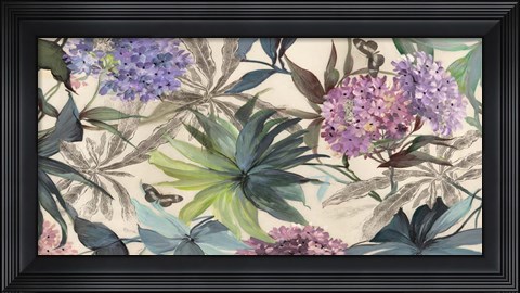Framed Hydrangeas Panel Print