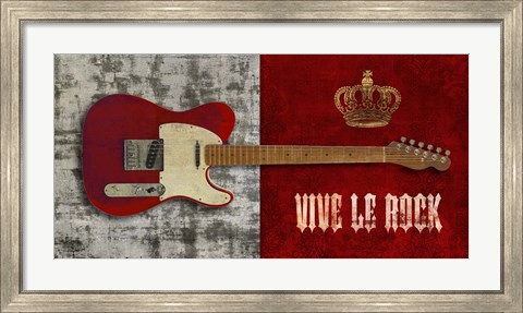 Framed Vive le Rock Print