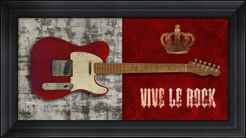 Framed Vive le Rock Print