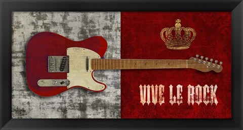 Framed Vive le Rock Print