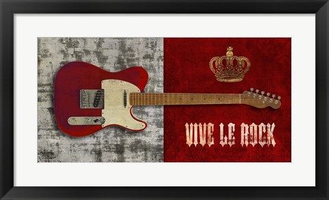 Framed Vive le Rock Print