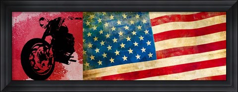 Framed On the Road, USA Print