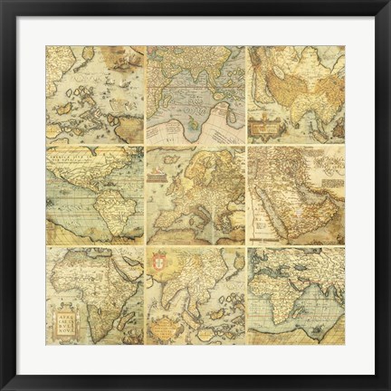 Framed Around the World I Print