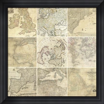 Framed Around the World II Print