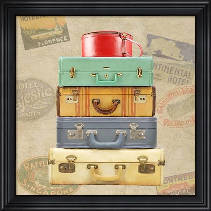 Framed Bagage a Man II Print