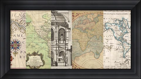 Framed Cahiers de Voyage II Print