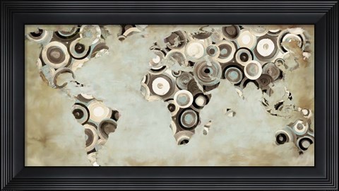 Framed World in Motion Print
