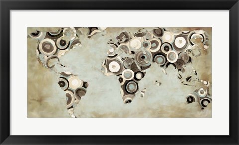 Framed World in Motion Print