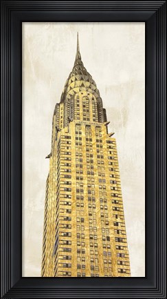 Framed Gilded Skyscraper I Print