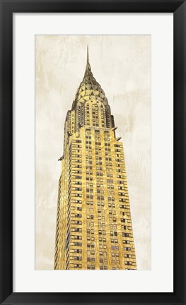 Framed Gilded Skyscraper I Print