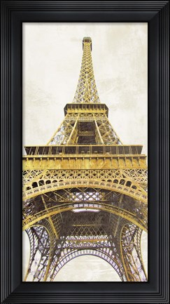Framed Gilded Eiffel Tower Print