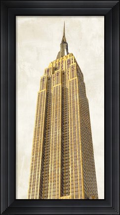 Framed Gilded Skyscraper II Print