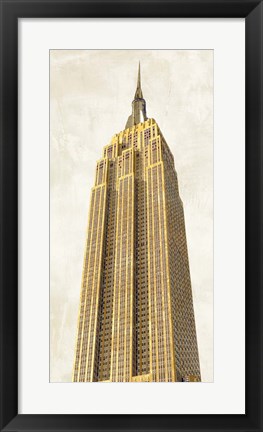 Framed Gilded Skyscraper II Print