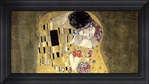 Framed Kiss (horizontal detail) Print