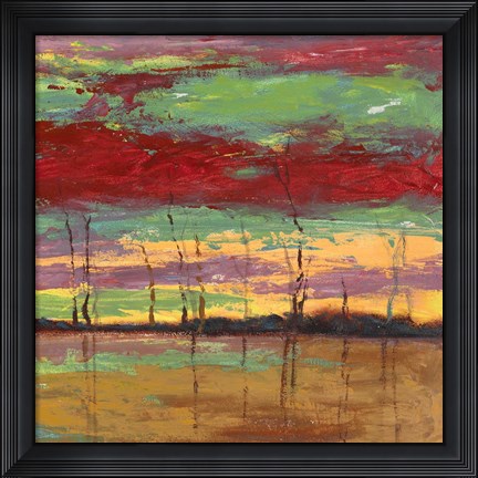 Framed Tramonto sul Bosco III Print