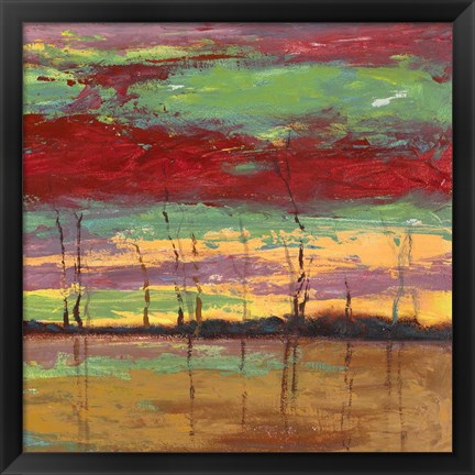 Framed Tramonto sul Bosco III Print