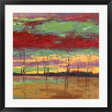 Framed Tramonto sul Bosco III Print