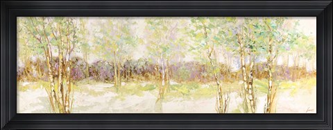 Framed Bosco di Betulle I Print