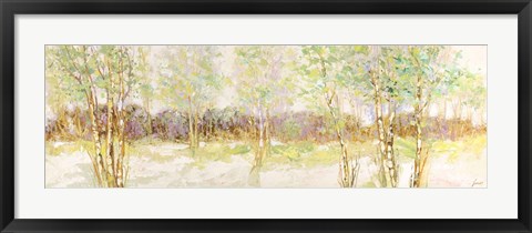 Framed Bosco di Betulle I Print