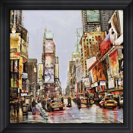 Framed Times Square Jam Print