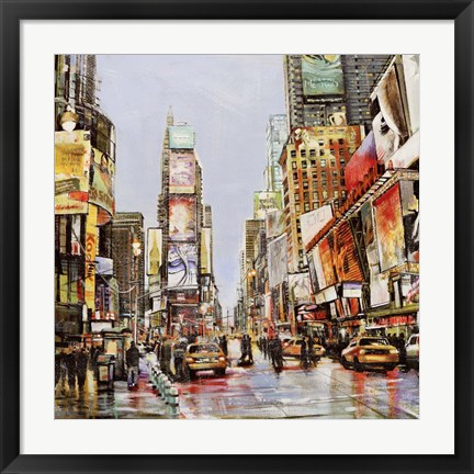 Framed Times Square Jam Print