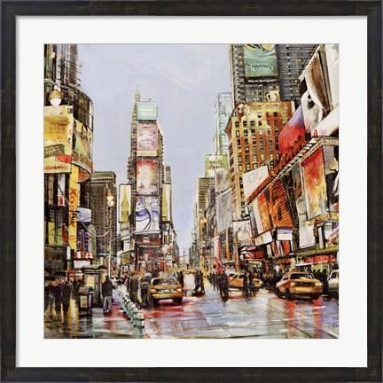 Framed Times Square Jam Print