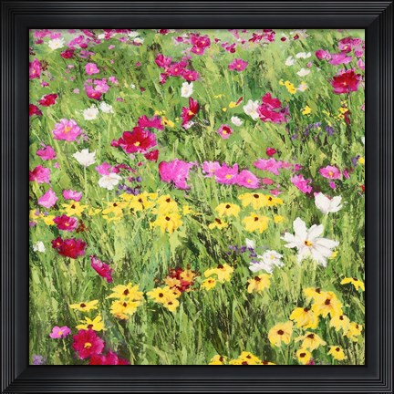 Framed Country Flowers Print