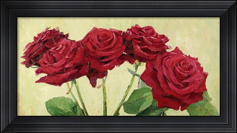 Framed Rose Rosse Print