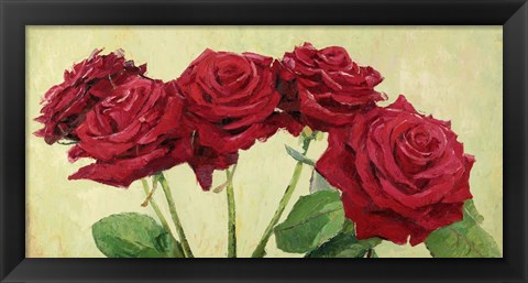 Framed Rose Rosse Print