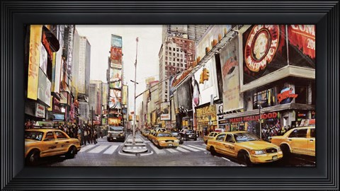Framed Times Square Perspective Print
