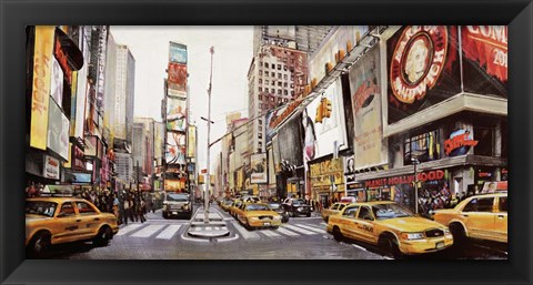 Framed Times Square Perspective Print