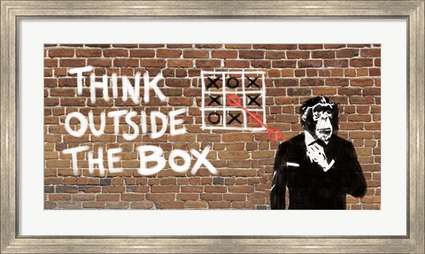 Framed Think Outside of the Box Print