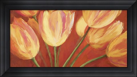 Framed Orange Tulips Print