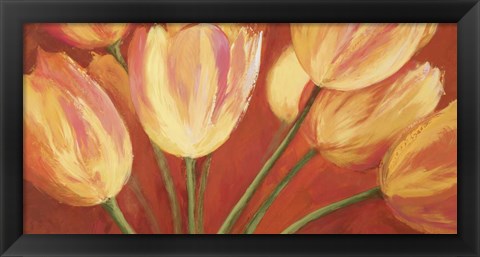 Framed Orange Tulips Print