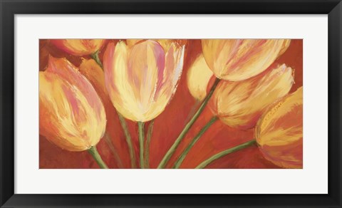 Framed Orange Tulips Print