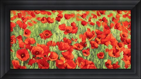 Framed Poppy Field Print