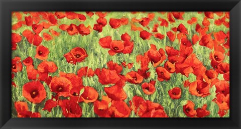 Framed Poppy Field Print