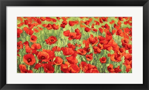 Framed Poppy Field Print