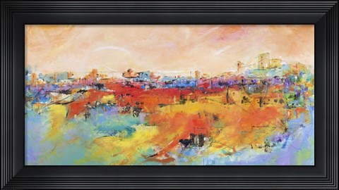 Framed Citt &amp; Agrave; Sulla Collina Print
