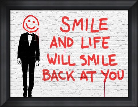 Framed Smile Print